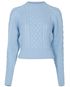 Emilia Wickstead Emory Chunky Cable Knit Sweater, front view