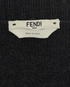 Fendi F Calligraphy Embroidered Cardigan, &pound;295, Clothing, Grey, Wool, Other view