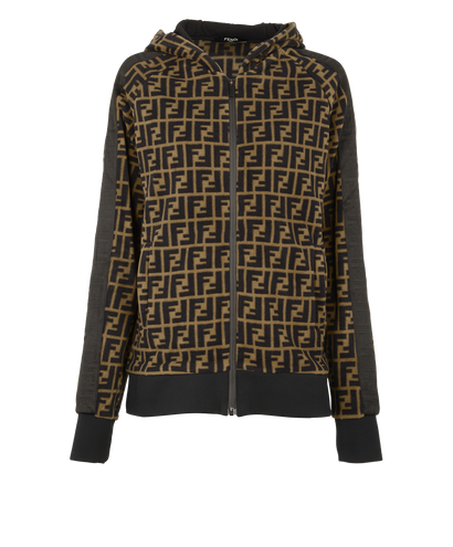 Fendi FF Zipped Up Fleece, front view