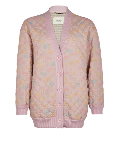 Fendi Pastel Quilted Cardigan, front view