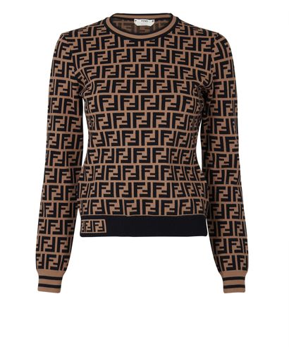 Fendi Zucca Crew Neck Jumper, front view