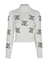 Fendi Calligraphy Cropped Jumper, front view