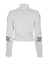 Fendi Calligraphy Cropped Jumper, back view