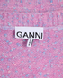 Ganni Melange Effect Crew Jumper, &pound;110, Clothing, Purple, Alpaca Wool/Cotton, Other view