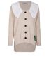 Ganni Smiley Rope Knit Cardigan, front view