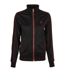 Givenchy 4G Logo Track Jacket, Polyester, Black,UK10, 2*