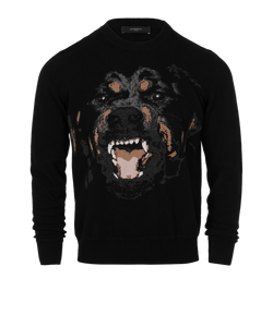 Givenchy Rottweiler Jumper, Men, Wool, Black, Sz S, 2*