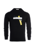 Givenchy Label-Print Knitted Jumper, front view