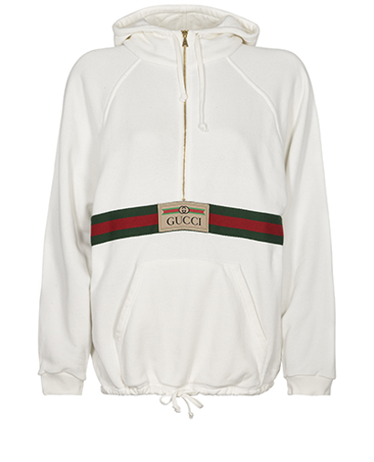 Gucci Logo Stripe Hoodie, front view