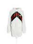 Gucci Web Stripe Hooded Dress, front view