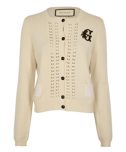 Gucci G Embroidered Cardigan, front view