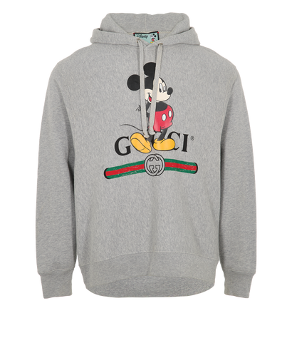 Gucci x Disney Mickey Mouse Hoodie, &pound;295, Clothing, Grey, Cotton, Front view