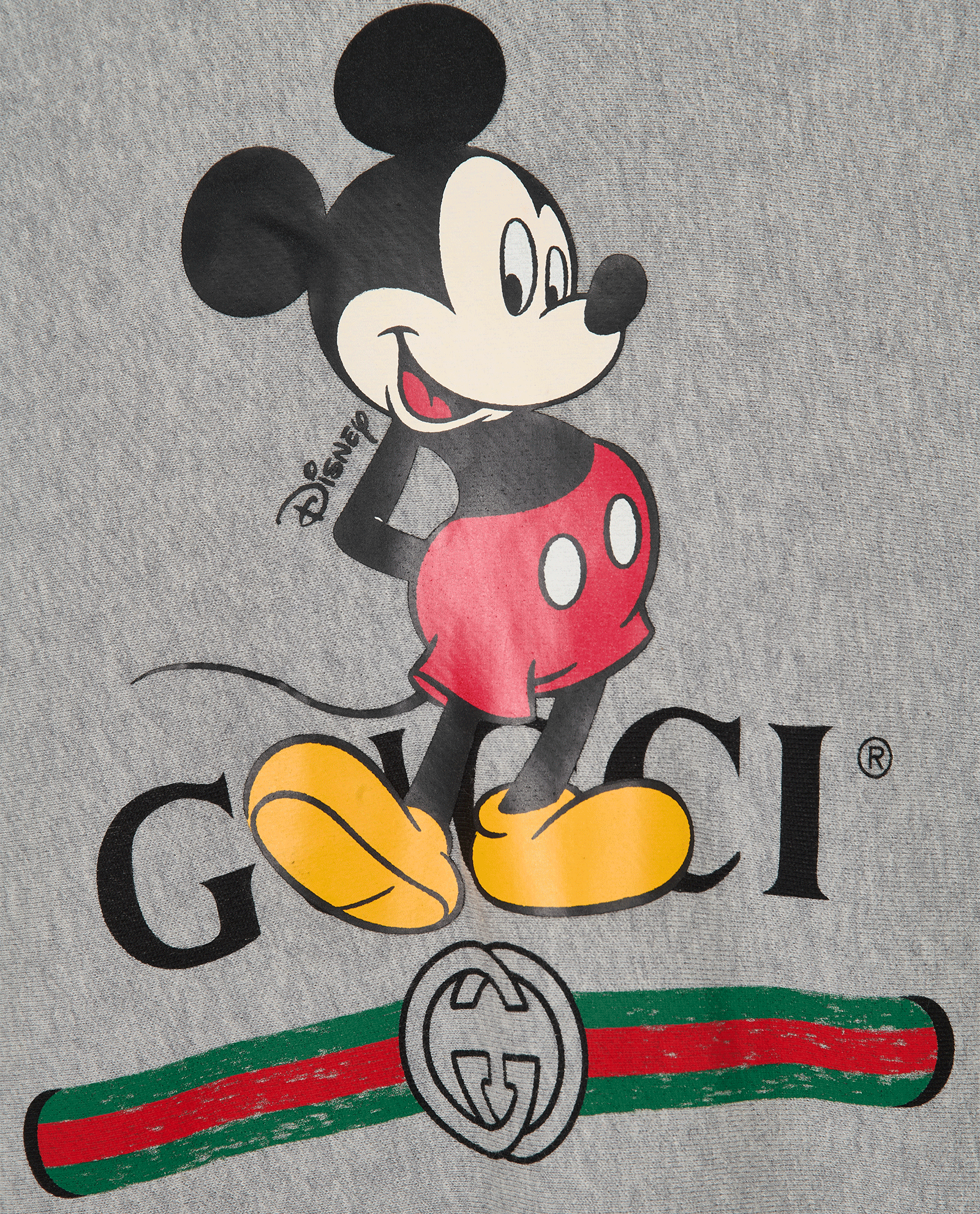 Gucci x Disney Mickey Mouse Hoodie, &pound;295, Clothing, Grey, Cotton, Other view
