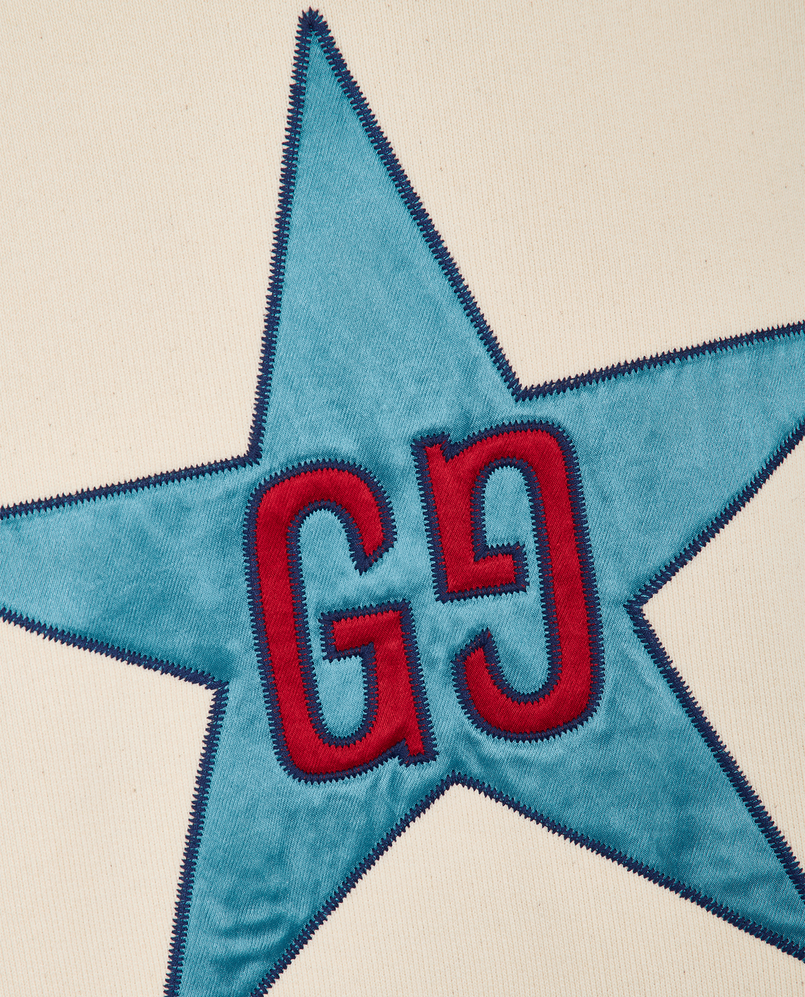 Gucci GG Star Crew Neck Sweatshirt, &pound;275, Clothing, Cream, Cotton, Other view