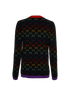 Gucci GG  Rainbow Cardigan, £395, Clothing, Black/Red, Wool, Back view