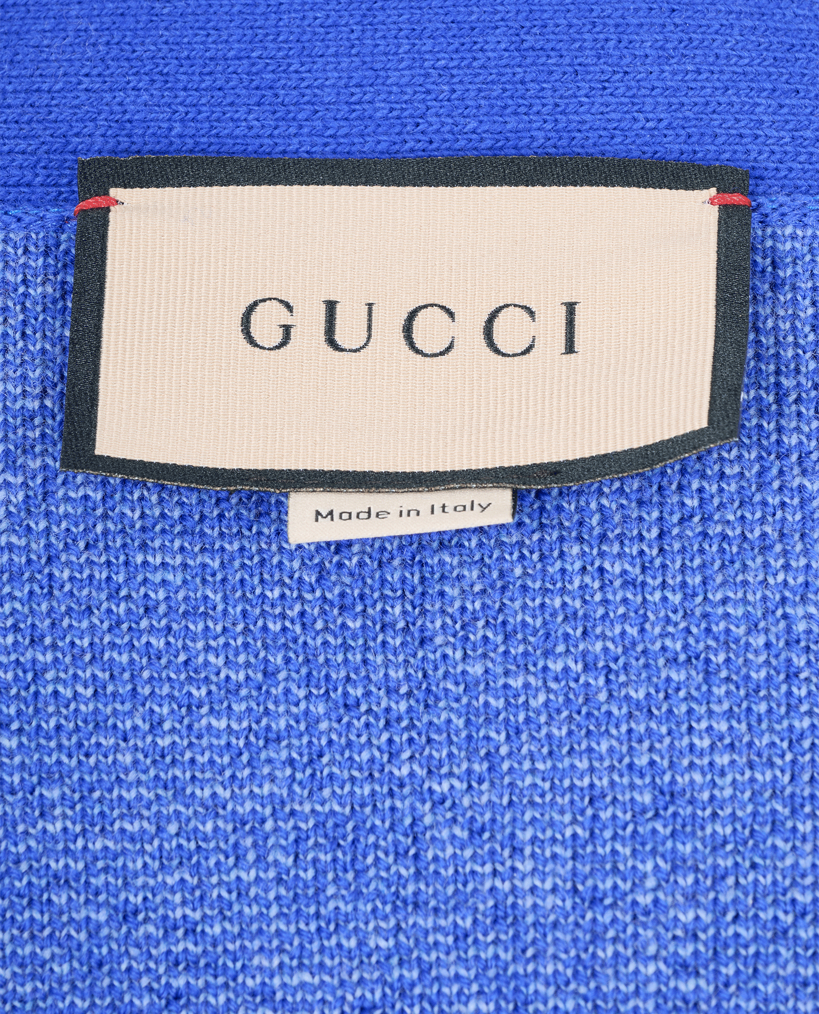 Gucci GG V-Neck Cardigan, &pound;420, Clothing, Blue, Wool, Other view