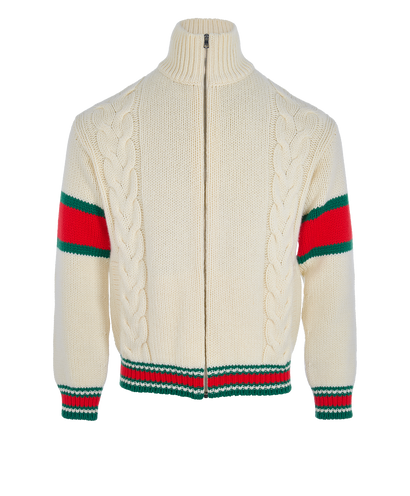 Gucci Web Knit Cardigan, front view