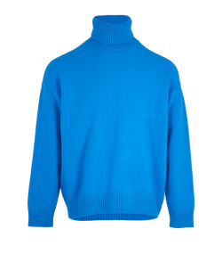 Gucci Roll Neck Roll Jumper, Men, Wool, Blue, Sz M, 3*