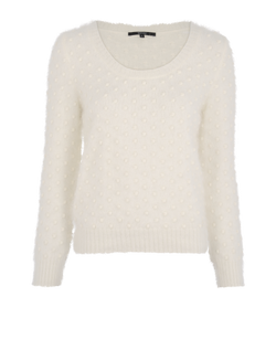 Gucci Round Neck Jumper, Angora, Cream, UK12, 3*