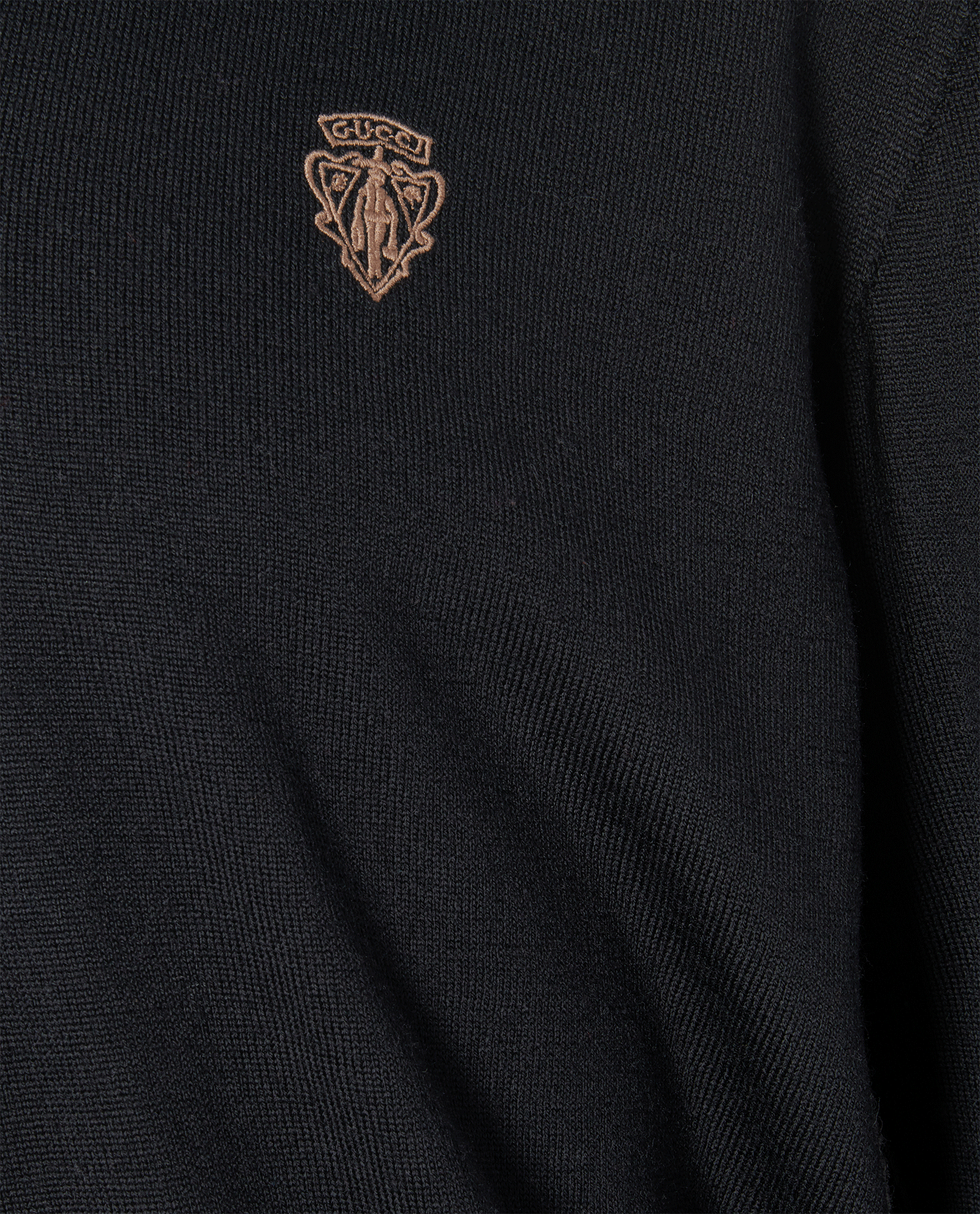 Gucci V-Neck Jumper, &pound;120, Clothing, Black, Wool, Other view