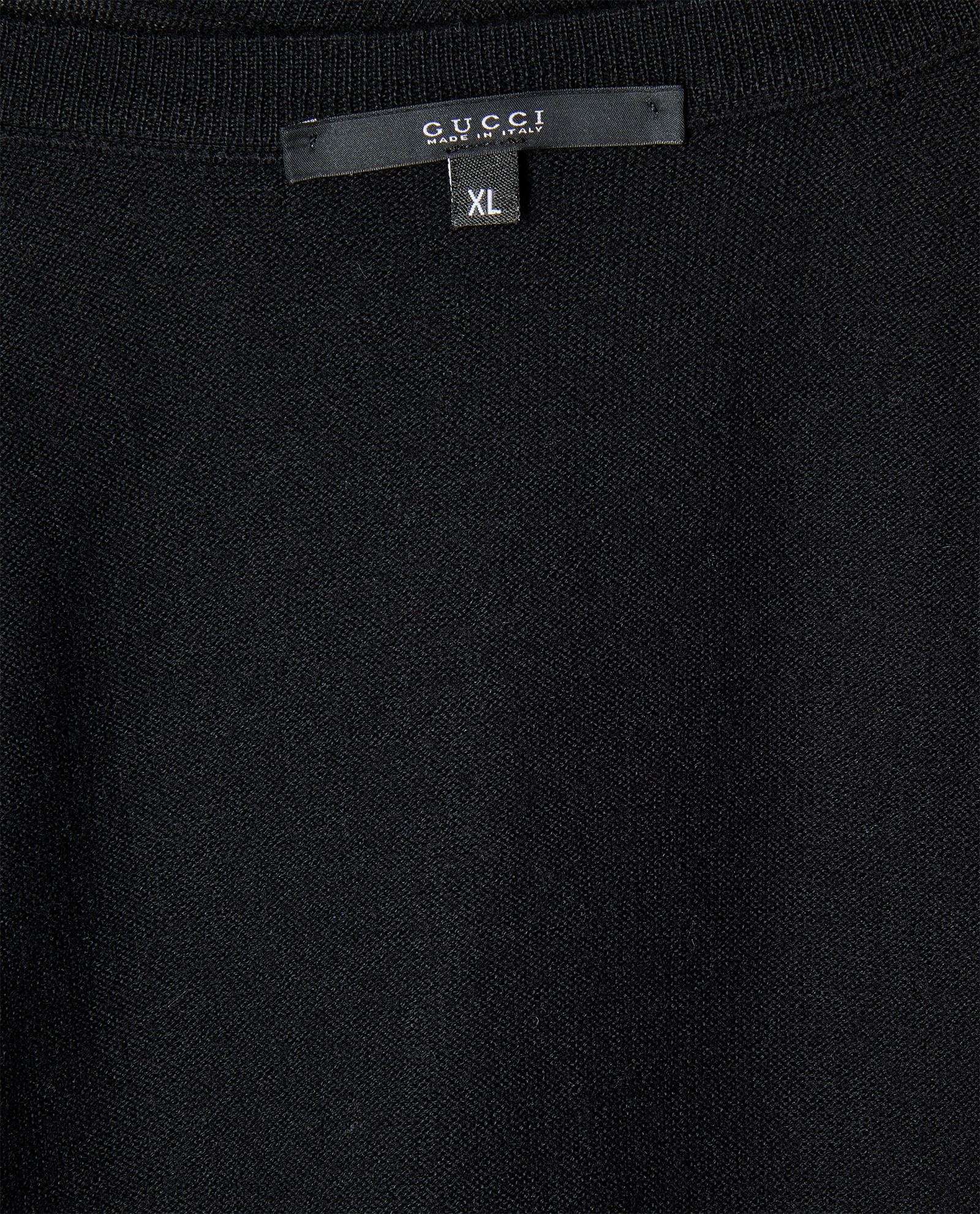 Gucci V-Neck Jumper, &pound;120, Clothing, Black, Wool, Other view