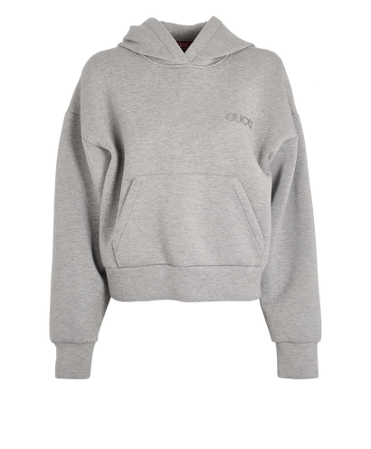 Gucci Logo Embroidered Hoodie, front view
