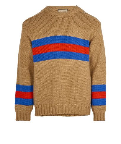 Gucci Oversized Web Jumper, front view