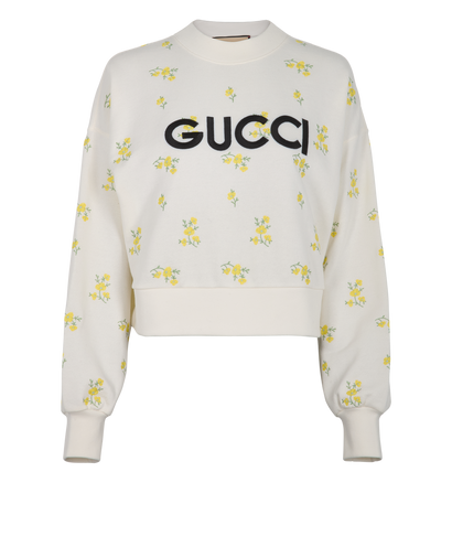 Gucci Embellished Flower Sweatshirt, front view