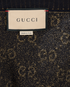 Gucci GG Glitter Cardigan, &pound;450, Clothing, Blue/Gold, Cotton, Other view