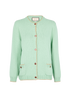 Gucci Cardigan, &pound;420, Clothing, Green, Cotton, Front view