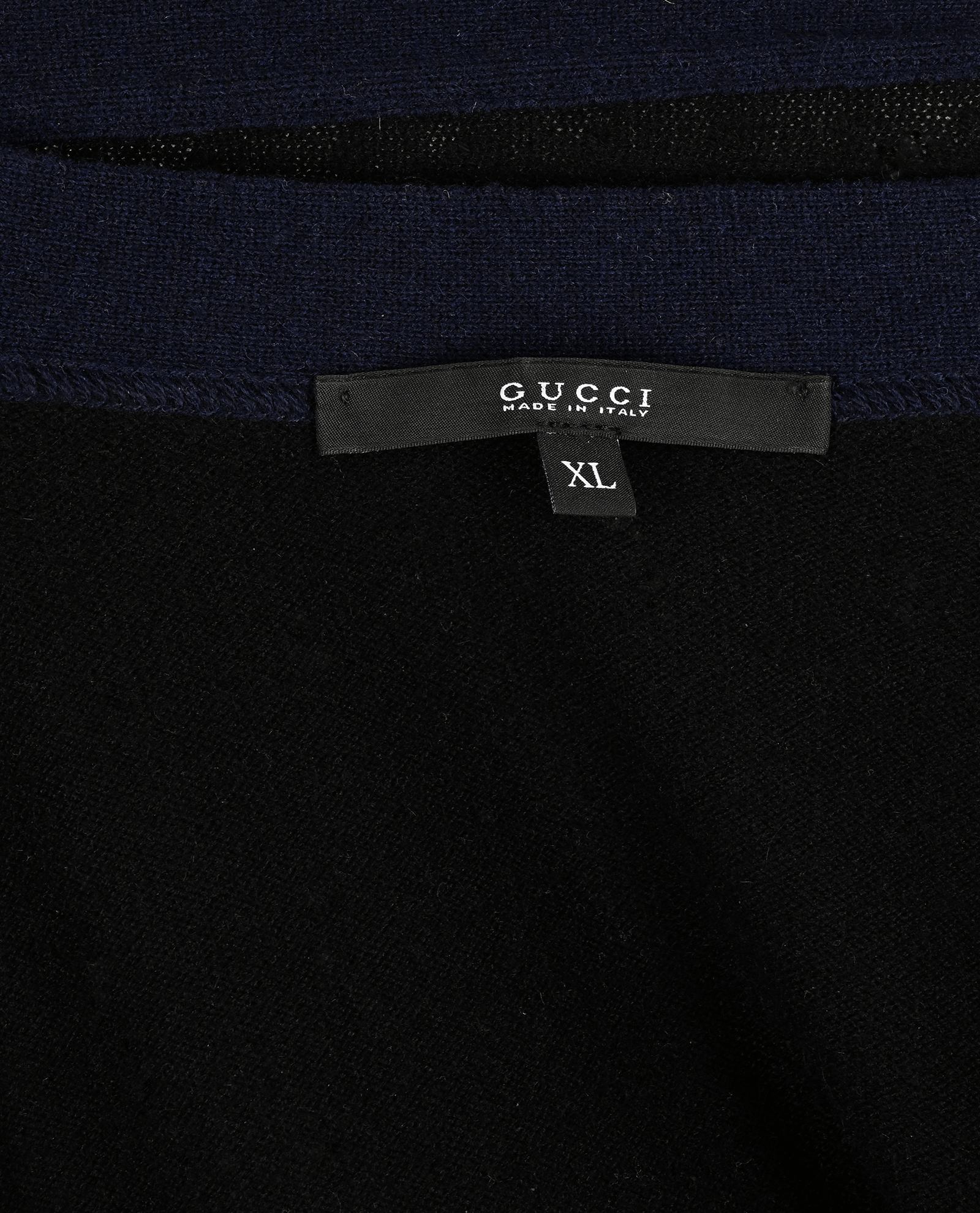 Gucci Crest V Neck Cardigan, &pound;220, Clothing, Black, Cashmere, Other view