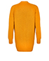 Hermes Mustard Long Cardigan, back view