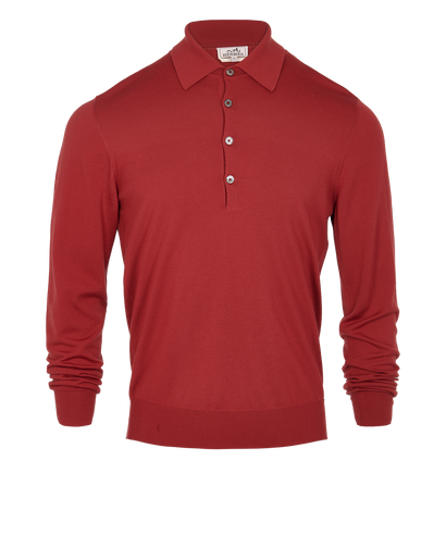 Hermes Button Up Jumper, front view