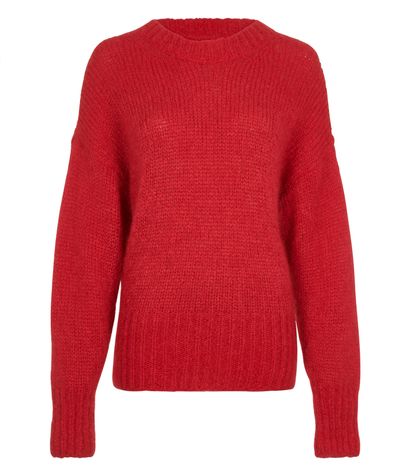 Isabel Marant Knitted Jumper, £95, Clothing, Red, Mohair, Front view