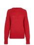 Isabel Marant Knitted Jumper, £95, Clothing, Red, Mohair, Front view