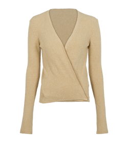 Jacquemus Wrap Top, Cotton, Beige, UK10, 2*