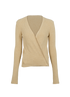 Jacquemus Wrap Top, &pound;110, Clothing, Beige, Cotton, Front view