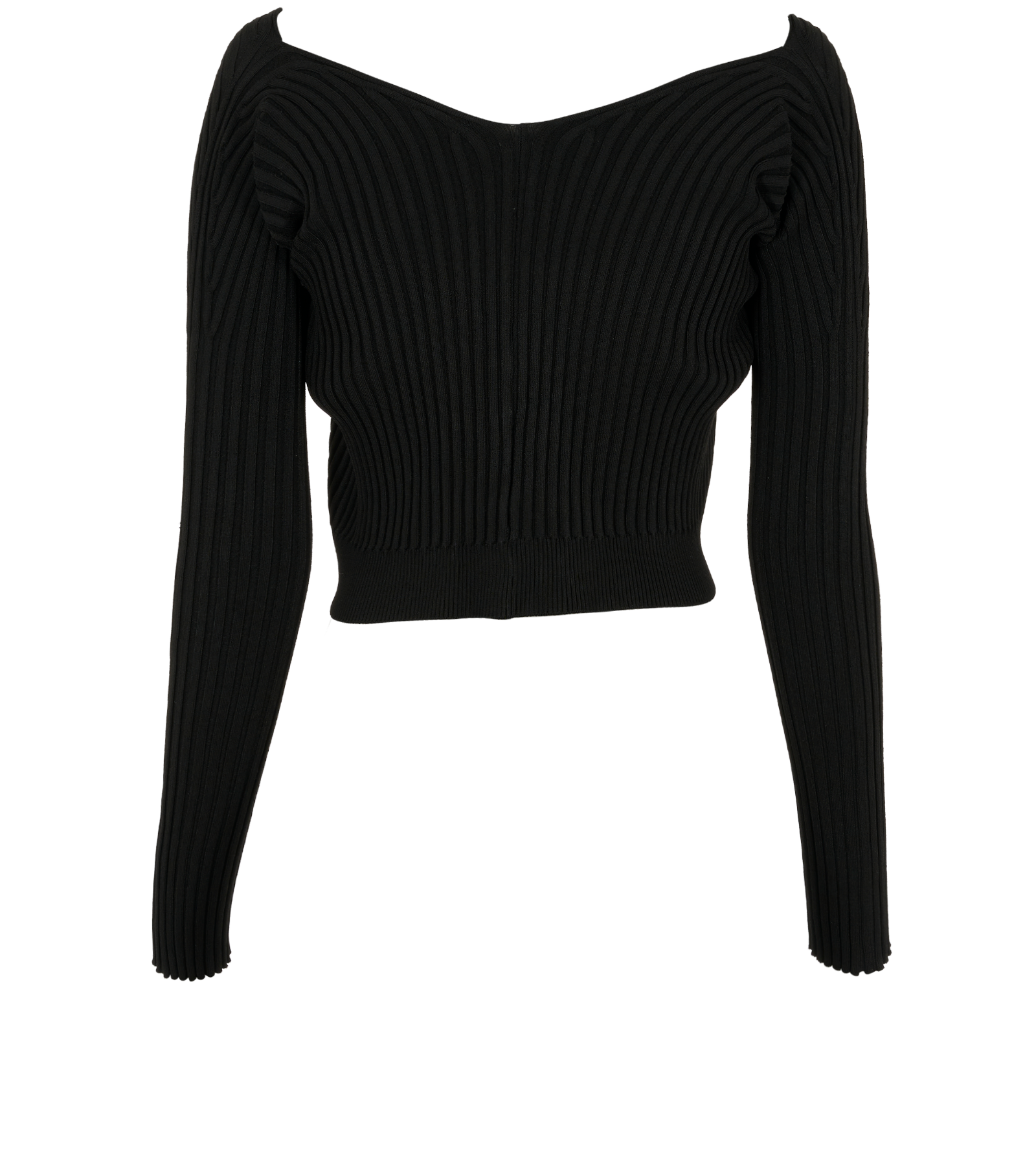 Jacquemus La Maille Pralu Longue Cardigan, &pound;80, Clothing, Black, Viscose, Back view