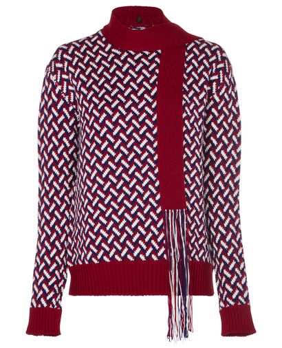 Jil Sander Merino Wool Herringbone Jumper, front view