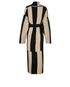 Joseph Stitch Ribbed Bicolour Tie Belt Cardigan, back view
