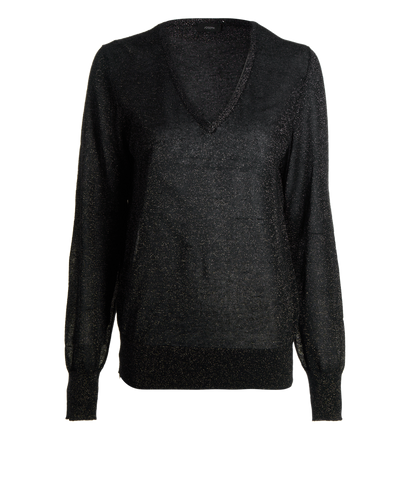 Joseph Lurex V-Neck Lightweight Jumper, front view