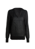 Joseph Lurex V-Neck Lightweight Jumper, front view