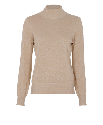 Joseph Lurex Knit High Neck Jumper, front view