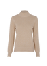 Joseph Lurex Knit High Neck Jumper, front view