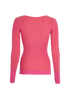 Jacquemus Ribbed Square Neck Jumper, back view