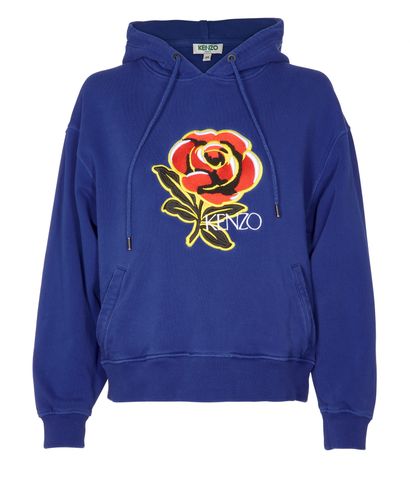 Kenzo Hooded Rose Jumper, front view