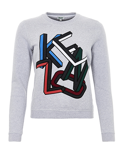 Kenzo Multi Print Letter Sweatshirt, front view