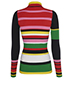 Kenzo Striped Ribbed Turtleneck Sweater, back view