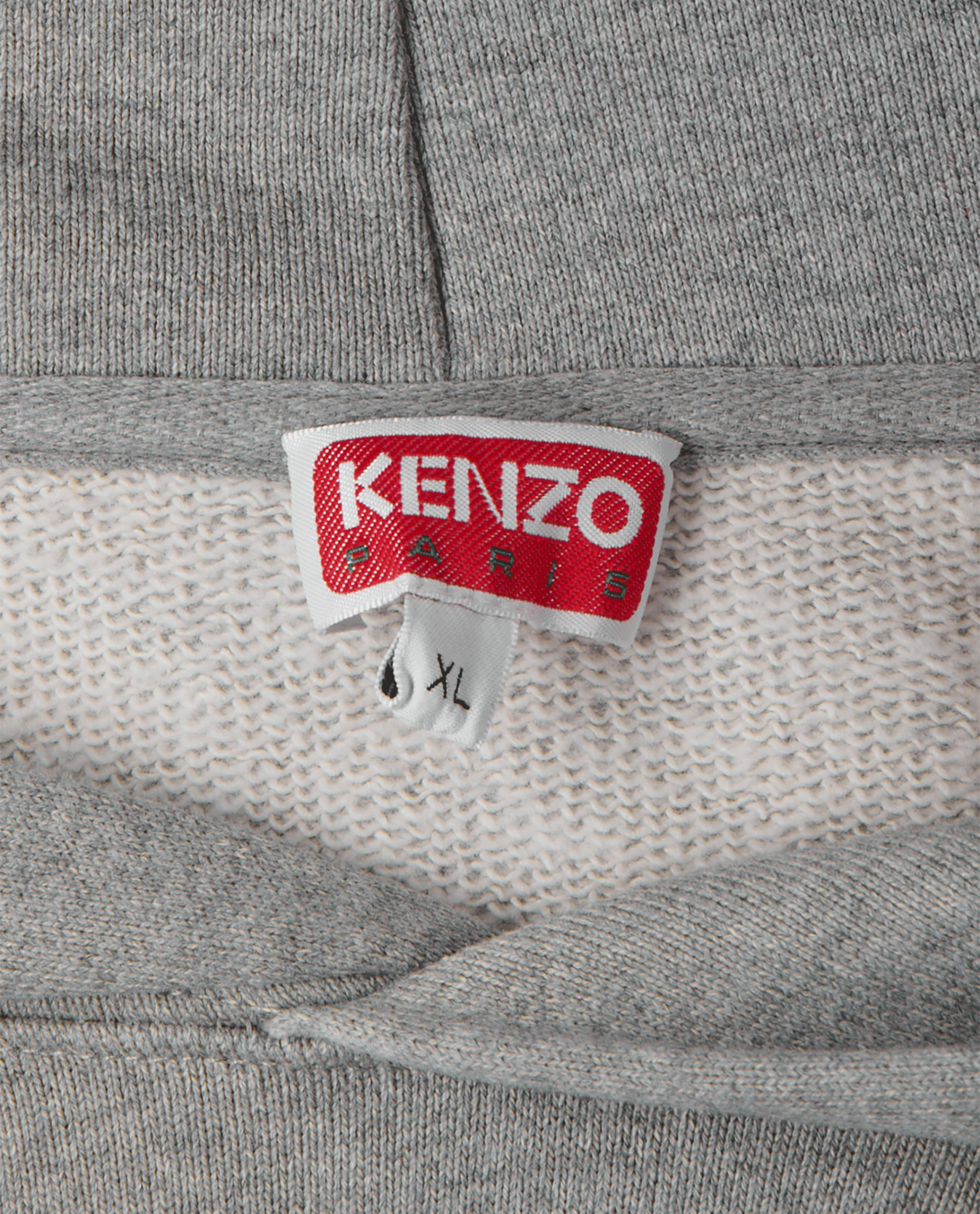 Kenzo Pixel Embroidered Hoodie, &pound;140, Clothing, Grey, Cotton, Other view