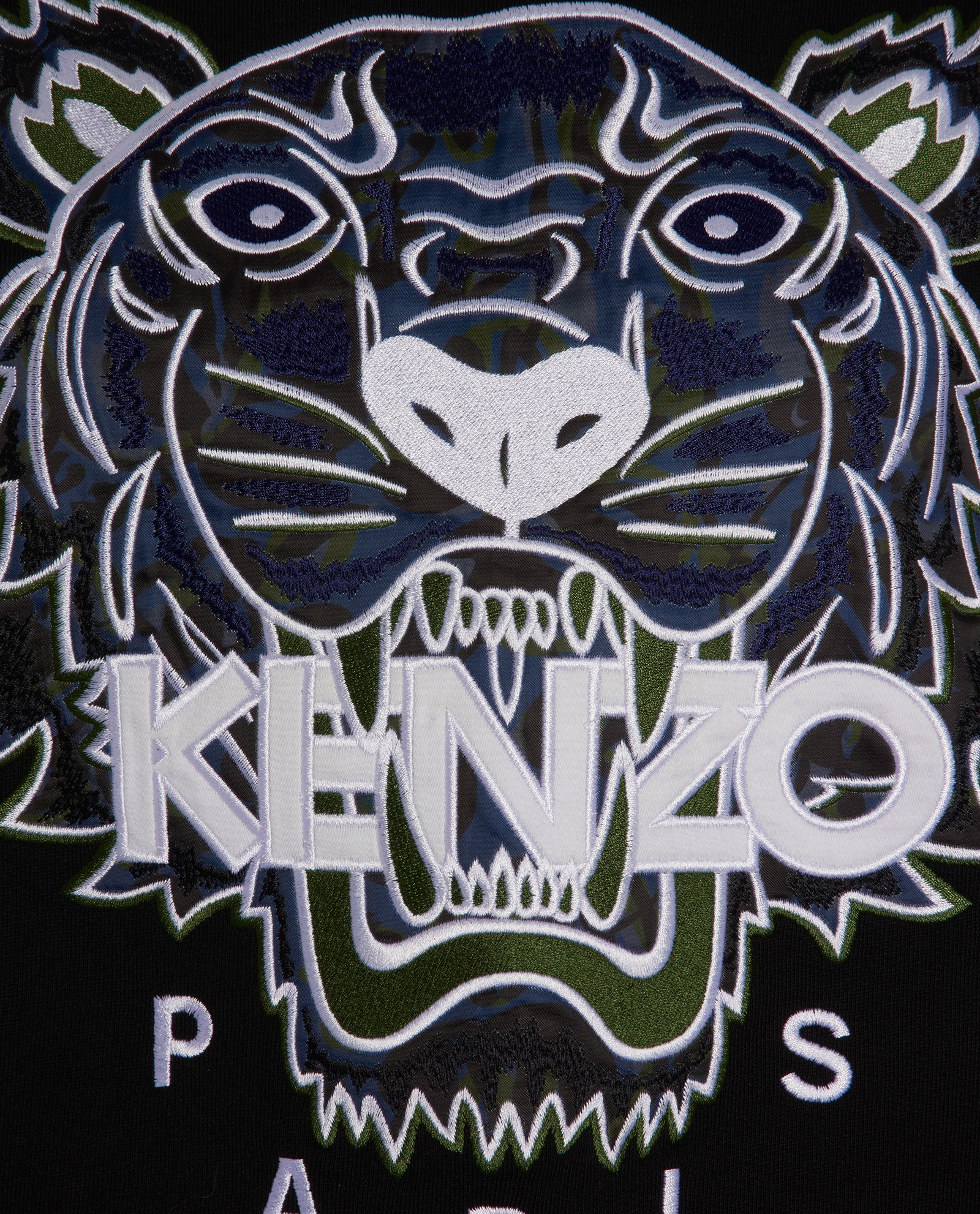 Kenzo Camo Tiger Embroidered Sweatshirt, Jumpers - Designer Exchange ...